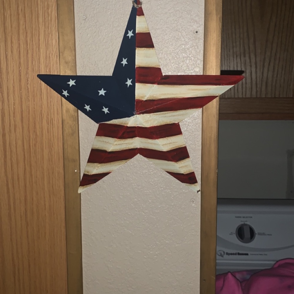 ❤️2 items for $15 NWT metal Fourth of July wall decor